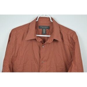 Banana Republic Large Cotton Stretch Shirt Plaid